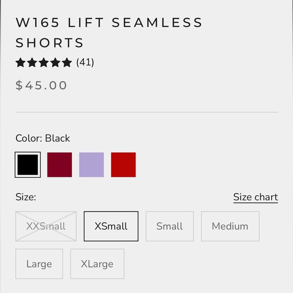 YoungLA Seamless Lift Shorts W165 Size X-Small in Black - Picture 6 of 10